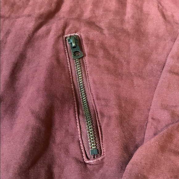 Lucky Brand lightweight Jacket Women’s M Terracotta Linen Blend Full Zip Boho - Picture 5 of 10